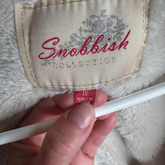 😍 Snobbish Pink Fur Lined Long Winter Coat Size 1X - Picture 4 of 6